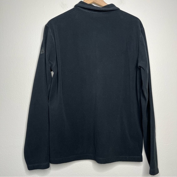 Eddie Bauer Men Cloud Layer Pro 1/4-Zip Pullover Sweater Large Black Zip Pocket - Picture 3 of 13